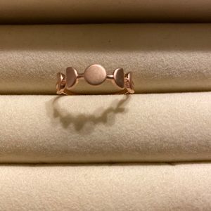 PuraVida Size 9 Rose Gold Moon phase ring